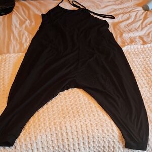 SHEIN Black Halter Jumpsuit